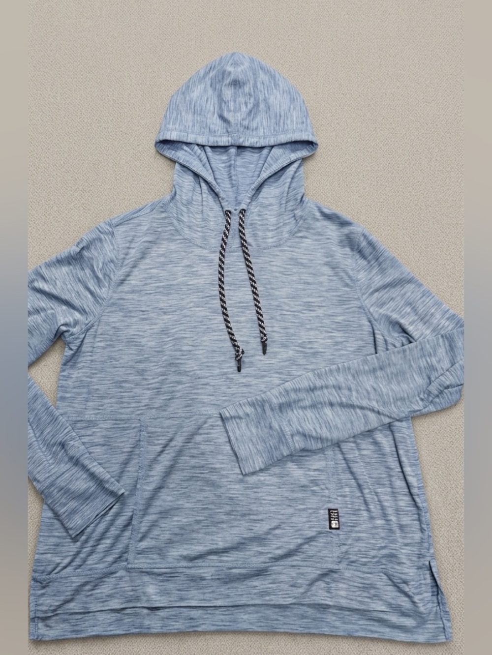 Salt Life Gray Space Dye Lightweight Pullover Performance Hoodie women’s size L